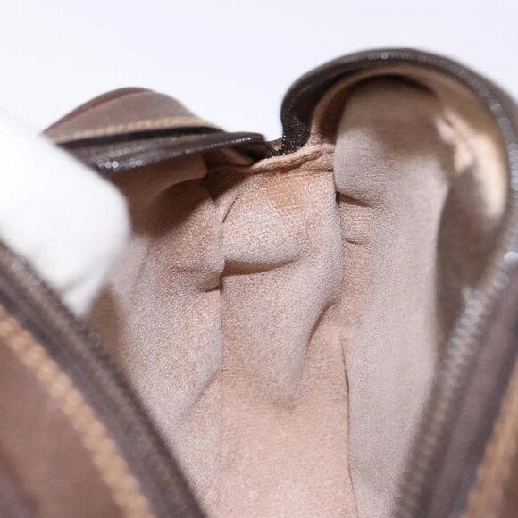 GUCCI GG Supreme Web Sherry Line Bag PVC Beige Gold 007 754 6112 40 Auth 139459 - Picture 12 of 16